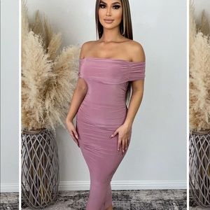 Long Mauve Dress